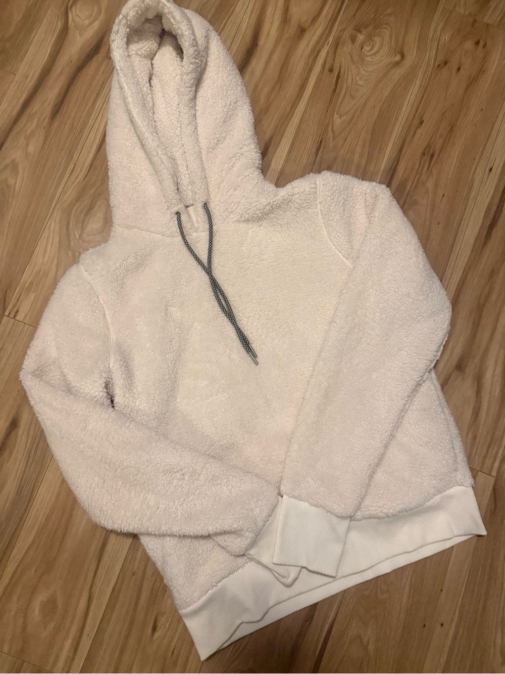 Athleta Plush Ivory size small  Sherpa Hoodie